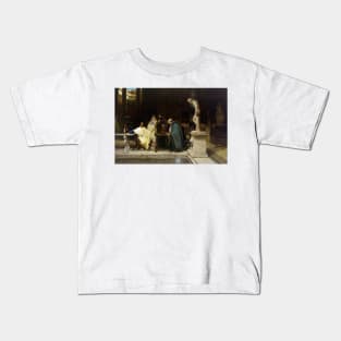 An Art Lover by Lawrence Alma-Tadema Kids T-Shirt